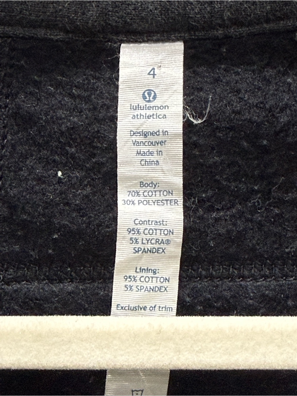 lululemon athletica Women’s Size 4 Heathered Black Virasana Blanket Wrap Jacket - Picture 2 of 4